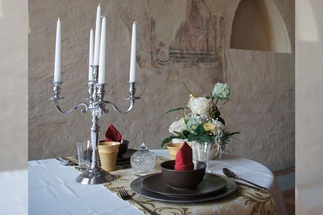 Kulinarische Tafel im Friedgarten