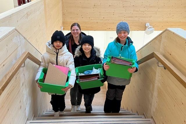 500 Kisten und Kartons: Am SBBZ-Frderzentrum in Neustadt hat der Umzug ins neue Schulhaus begonnen