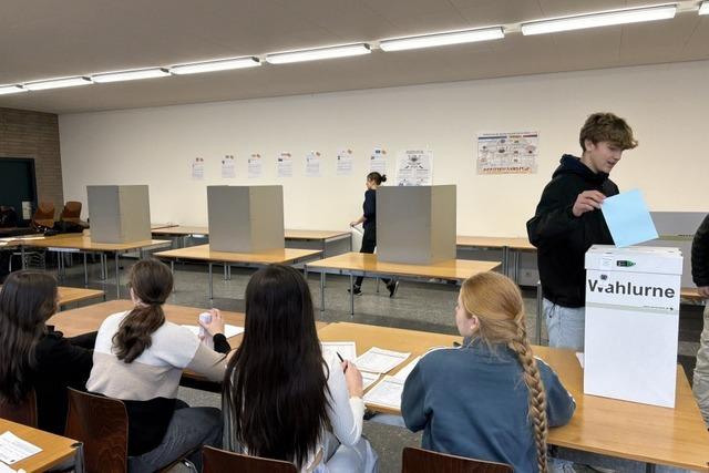 Die Mehrheit der Jugendlichen am Georg-Bchner-Gymnasium haben links gewhlt.