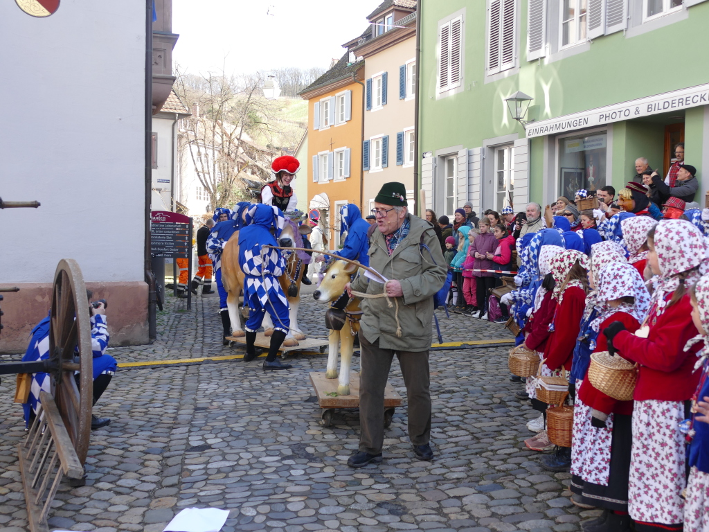 Originell, witzig, charmant: Staufens Schelmenzunft hat sich beim Rathaussturm mal wieder selbst bertroffen, den Brgermeister mit der Gondel vom Hof gejagt und fr ein volles Stdtli gesorgt.