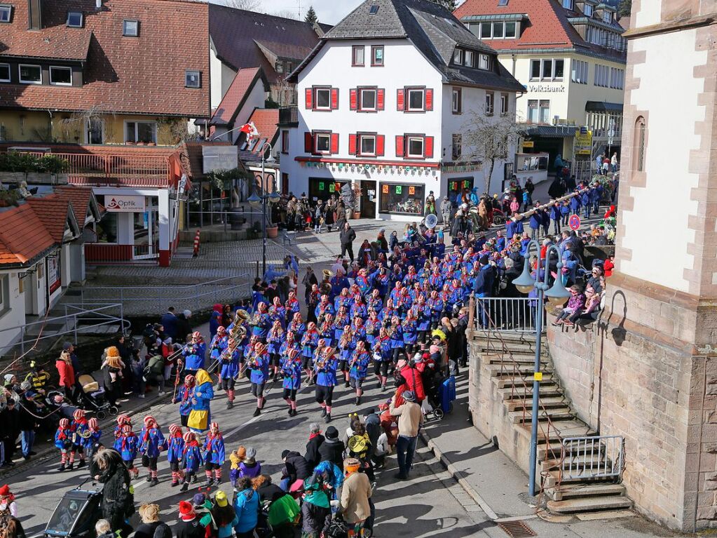 Der Spielmannszug der Neustdter Narrenzunft im Einsatz.