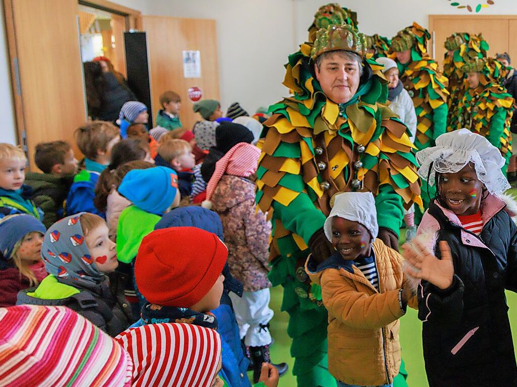 Gottenheim:  Ausgelassene Stimmung mit Polonaise im Kindergarten