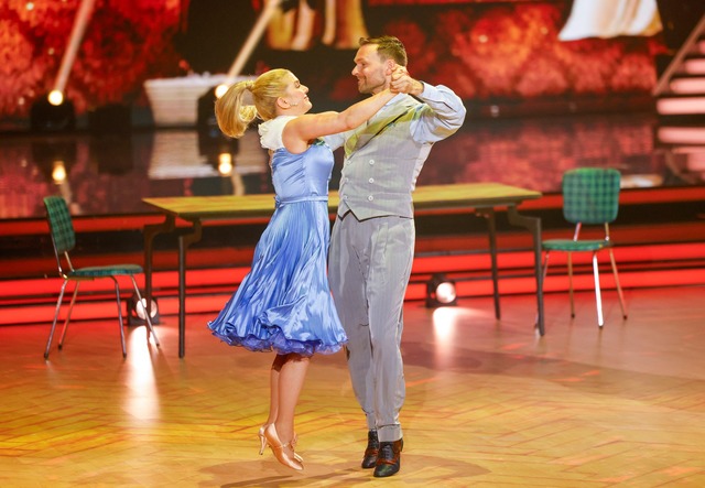 Jeanette Biedermann wollte so gerne ta...ml;llt nun aber aus bei "Let's Dance".  | Foto: Thomas Banneyer/dpa