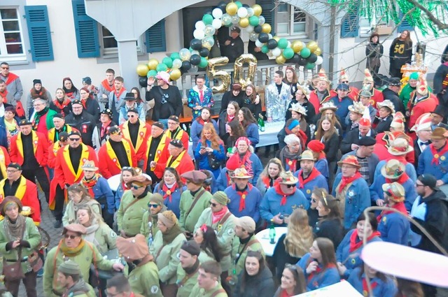 Die Narren haben die Macht in der Stadt Vogtsburg whrend der Fasnet bernommen.  | Foto: Sebastian Ehret