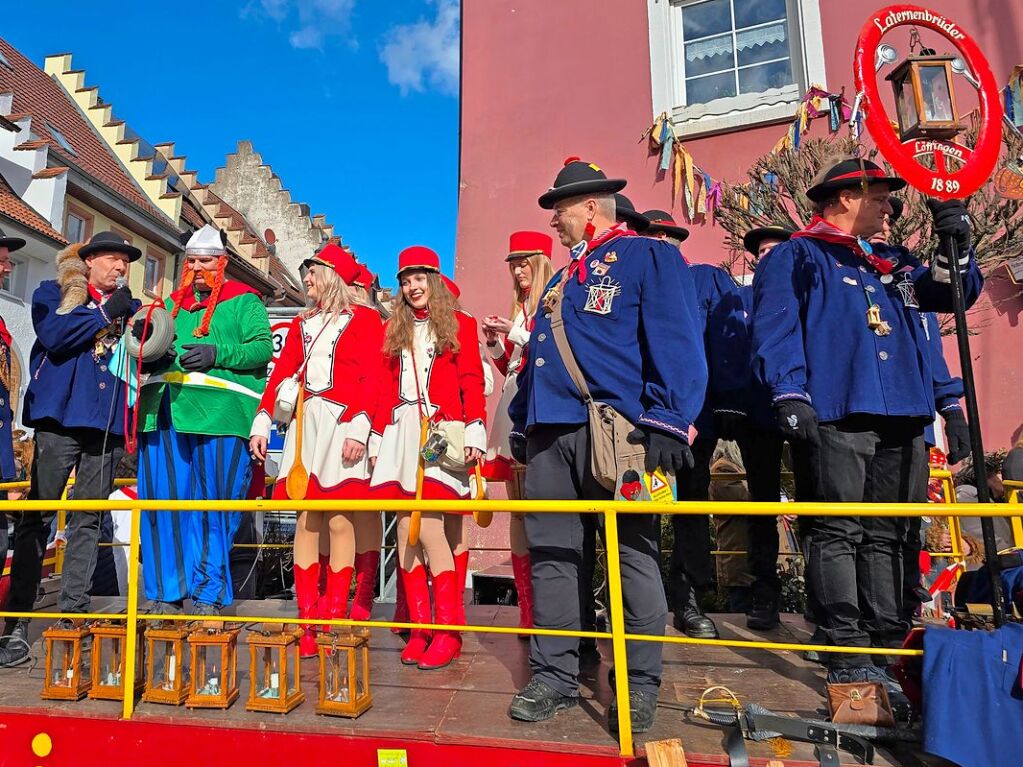 Als Obelix, den Helden seiner Kindheit, machte Brgermeister Tobias Link ein ansehnliche Figur. Bis Dienstagabend haben die Narren die Oberhand in Lffingen.