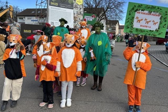 Zur Kinderfasnacht wurde Murg zum Fasnachtswald