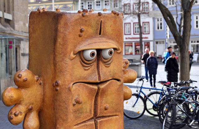 Bernd das Brot l&auml;chelt nie.  | Foto: Martin Schutt/dpa-Zentralbild/dpa