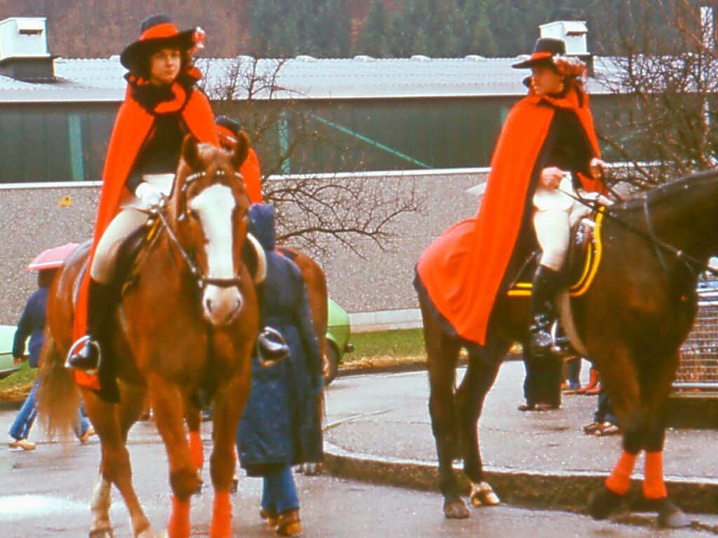 Fasnetumzug in Kollnau, 1981. Zugeschickt von Andrea Krber.