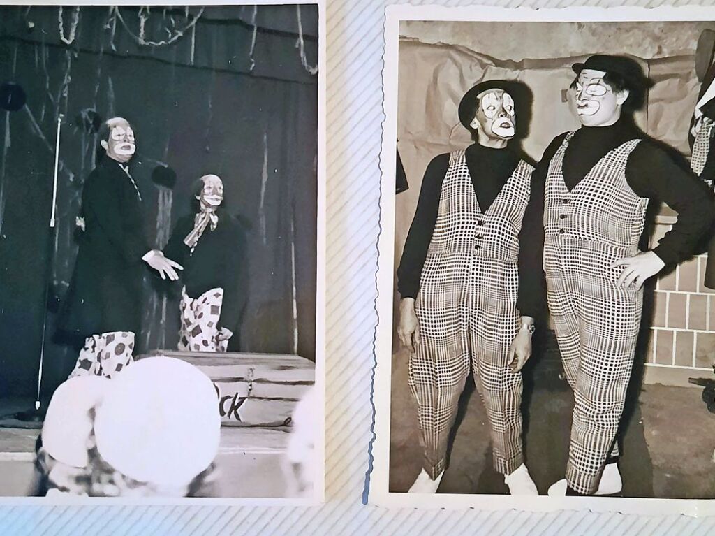 Zunftabend der Waldkircher Fasnet, um 1960. Zugeschickt hat das Bilder Andrea Siegel-Becherer. Es stammt aus den Fotoalben ihrer verstorbenen Eltern.