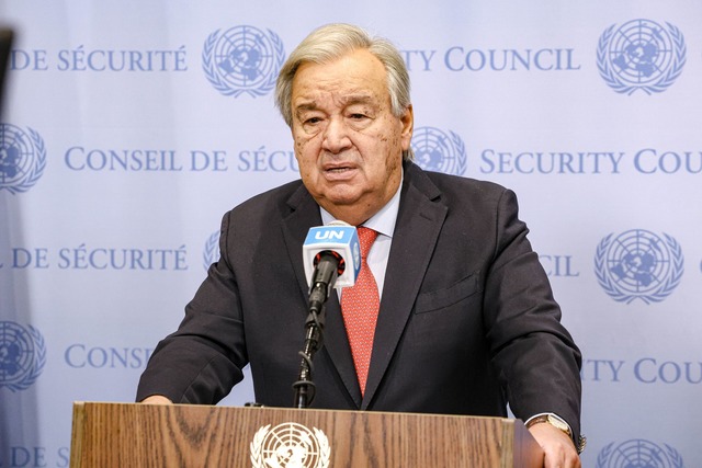 US-Generalsekret&auml;r Guterres forde...rtsetzung der Waffebruhe. (Archivbild)  | Foto: Bianca Otero/ZUMA Press Wire/dpa