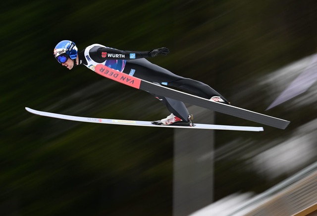 Vinzenz Geiger hat die Bronzemedaille gewonnen.  | Foto: Hendrik Schmidt/dpa