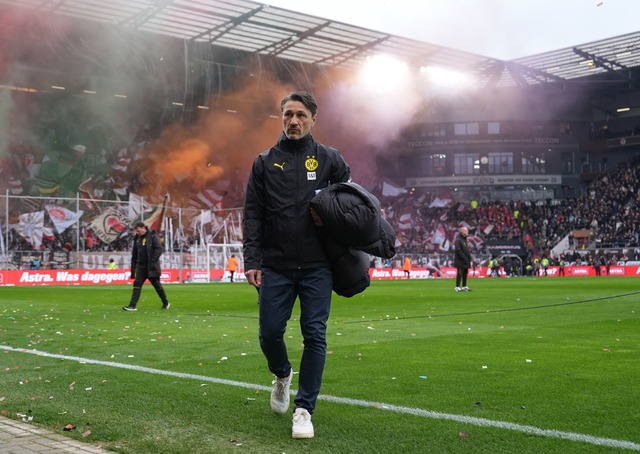 Musste oft um seine Mannschaft bangen: Dortmunds Trainer Niko Kovac.  | Foto: Marcus Brandt/dpa