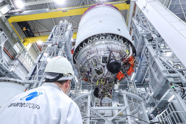 Auch aus Deutschland kamen wichtige Teile der Ariane 6. (Archivbild)  | Foto: Frank T. Koch/ArianeGroup/Hill Media GmbH/dpa