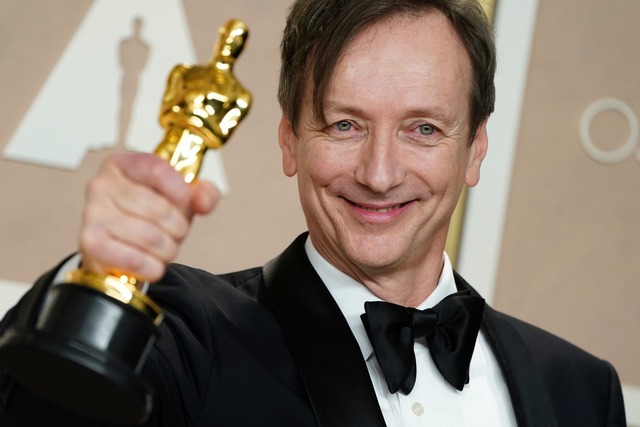 Komponist Volker Bertelmann k&ouml;nne...n zweiten Oscar gewinnen. (Archivbild)  | Foto: Jordan Strauss/Invision/AP/dpa