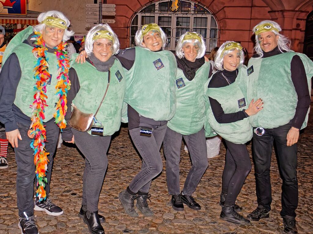 Ein buntes und phantasievolles Spektakel boten unzhlige Gruppen bei der groen Schnurrnacht am Samstagabend in Endingen, fr viele ein echter Hhepunkt der Endinger Fasnet.