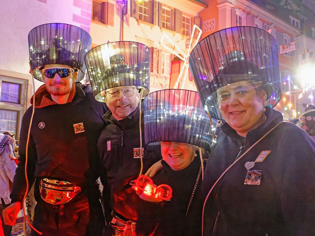 Ein buntes und phantasievolles Spektakel boten unzhlige Gruppen bei der groen Schnurrnacht am Samstagabend in Endingen, fr viele ein echter Hhepunkt der Endinger Fasnet.