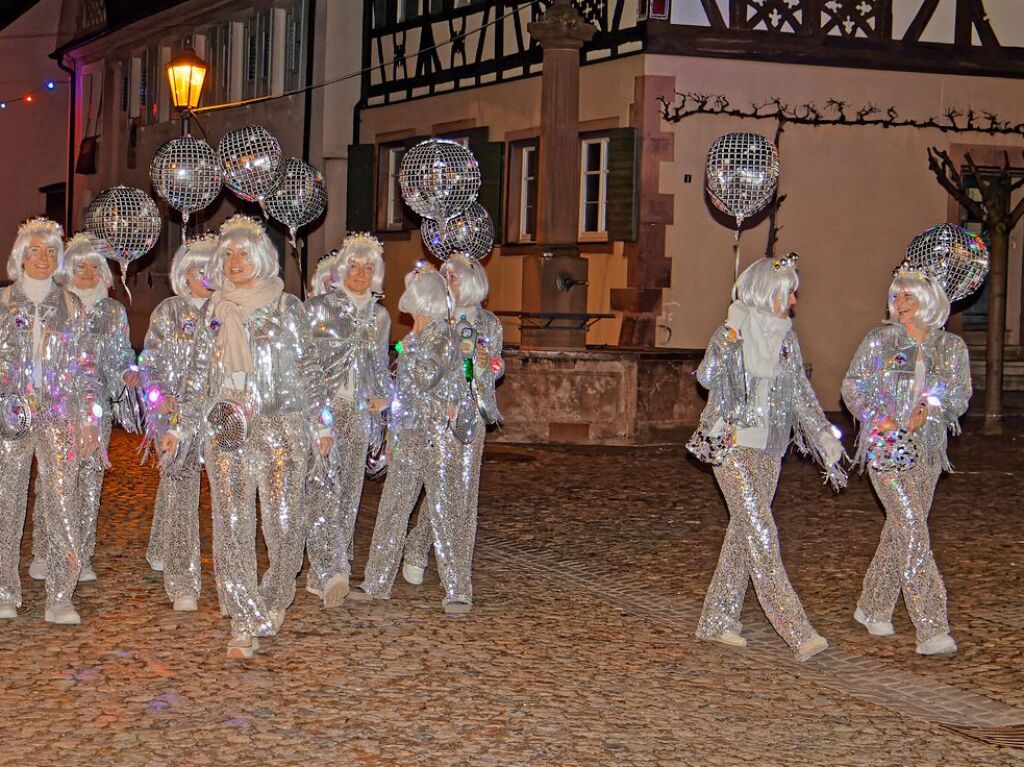 Ein buntes und phantasievolles Spektakel boten unzhlige Gruppen bei der groen Schnurrnacht am Samstagabend in Endingen, fr viele ein echter Hhepunkt der Endinger Fasnet.