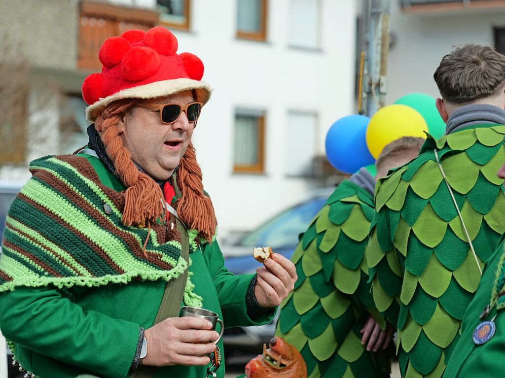 Der Fasnachtsumzug in Buchenbach ist bei den Narren beliebt.