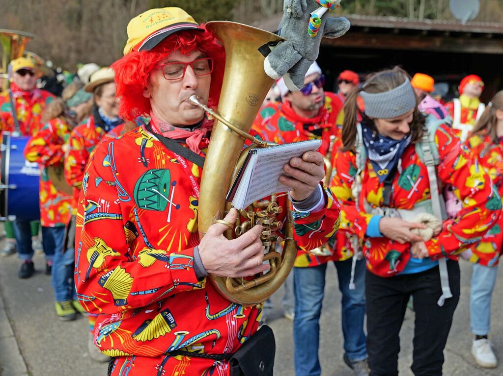 Der Fasnachtsumzug in Buchenbach ist bei den Narren beliebt.