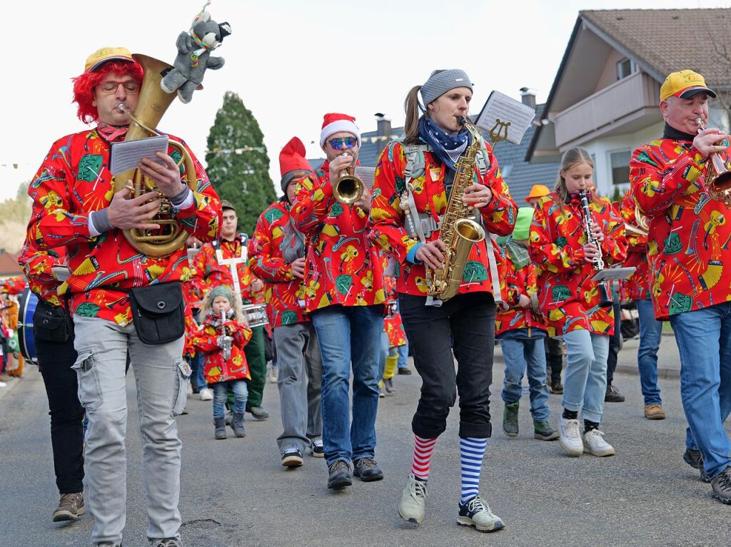 Der Fasnachtsumzug in Buchenbach ist bei den Narren beliebt.