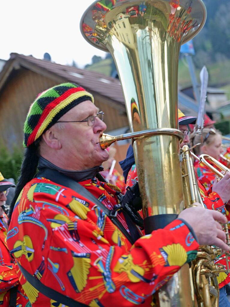 Der Fasnachtsumzug in Buchenbach ist bei den Narren beliebt.