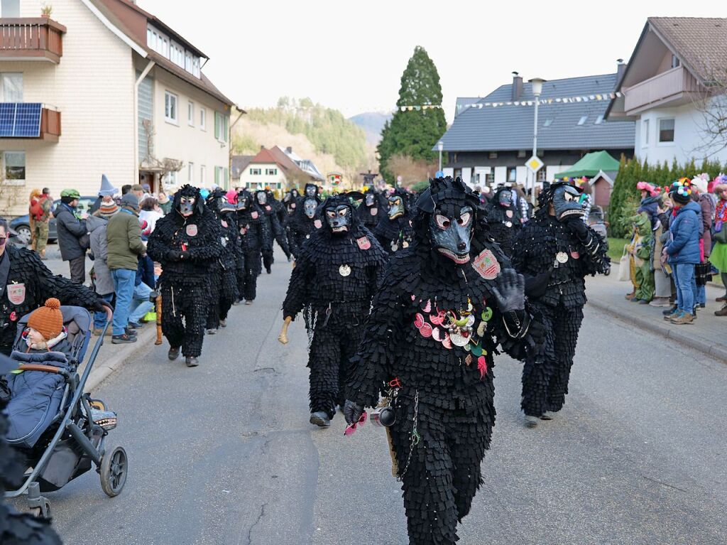 Der Fasnachtsumzug in Buchenbach ist bei den Narren beliebt.