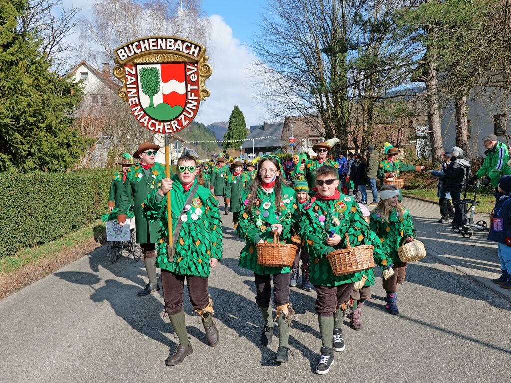 Der Fasnachtsumzug in Buchenbach ist bei den Narren beliebt.