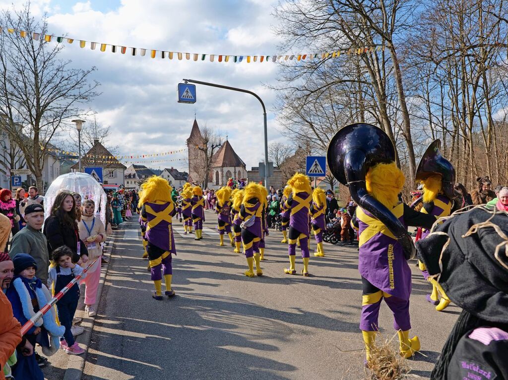 Der Fasnachtsumzug in Buchenbach ist bei den Narren beliebt.