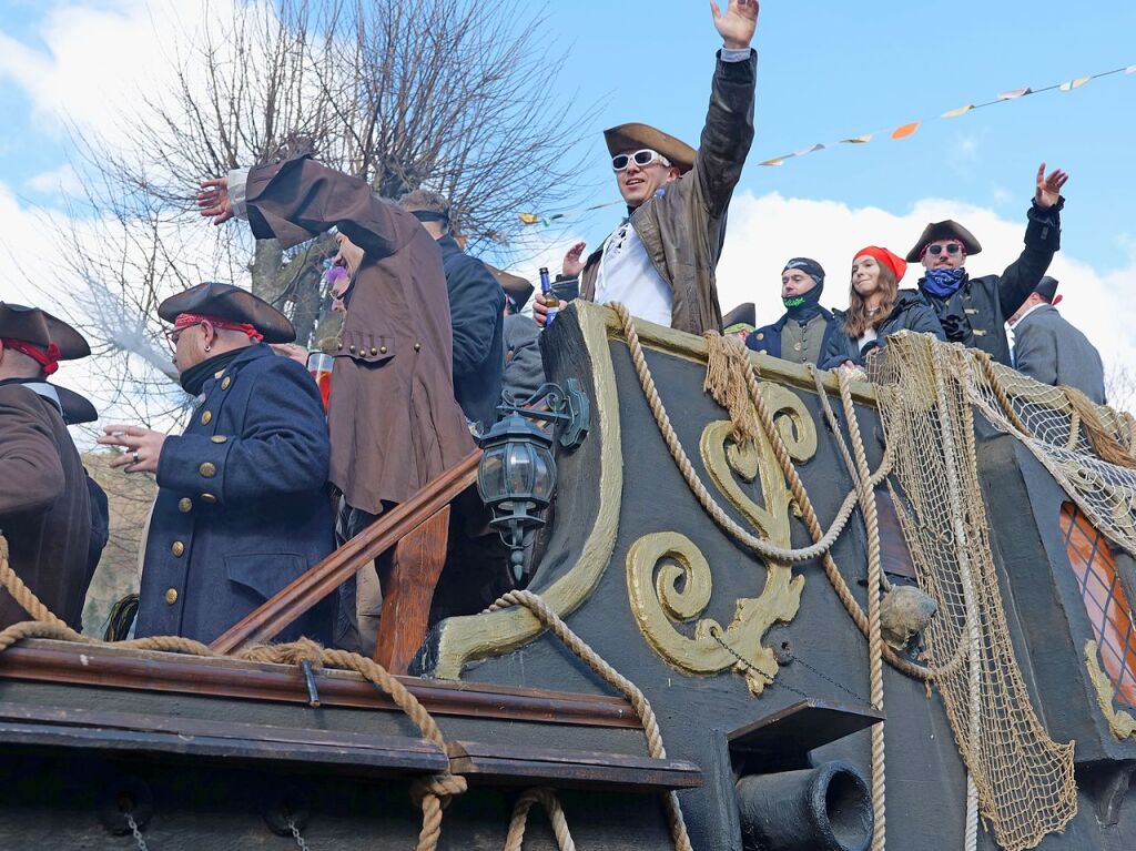 Der Fasnachtsumzug in Buchenbach ist bei den Narren beliebt.