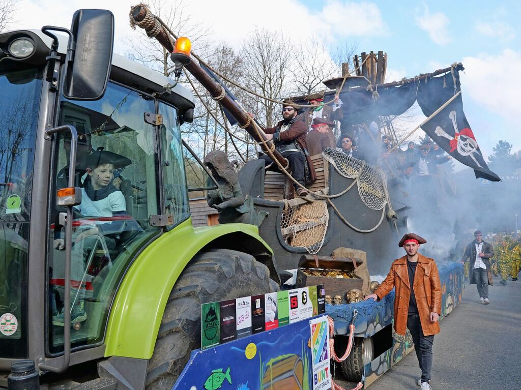 Der Fasnachtsumzug in Buchenbach ist bei den Narren beliebt.