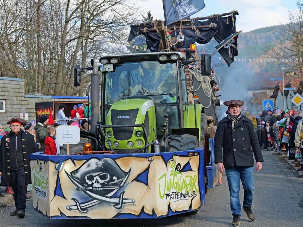 Der Fasnachtsumzug in Buchenbach ist bei den Narren beliebt.