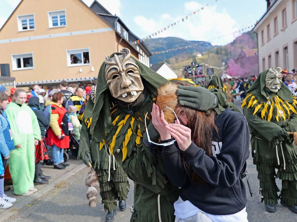 Der Fasnachtsumzug in Buchenbach ist bei den Narren beliebt.