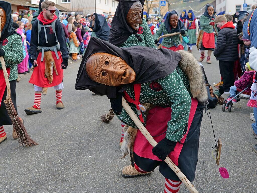 Der Fasnachtsumzug in Buchenbach ist bei den Narren beliebt.