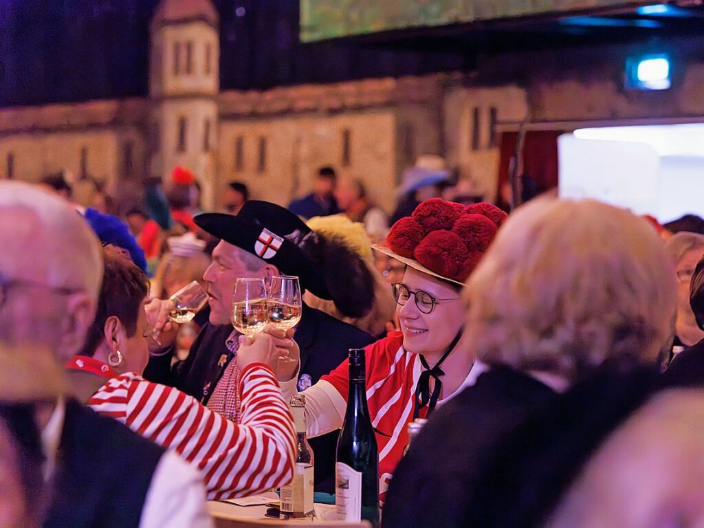 Beste Laune aus ausgelassene Stimmung herrschte beim Zunftabend in Staufen.