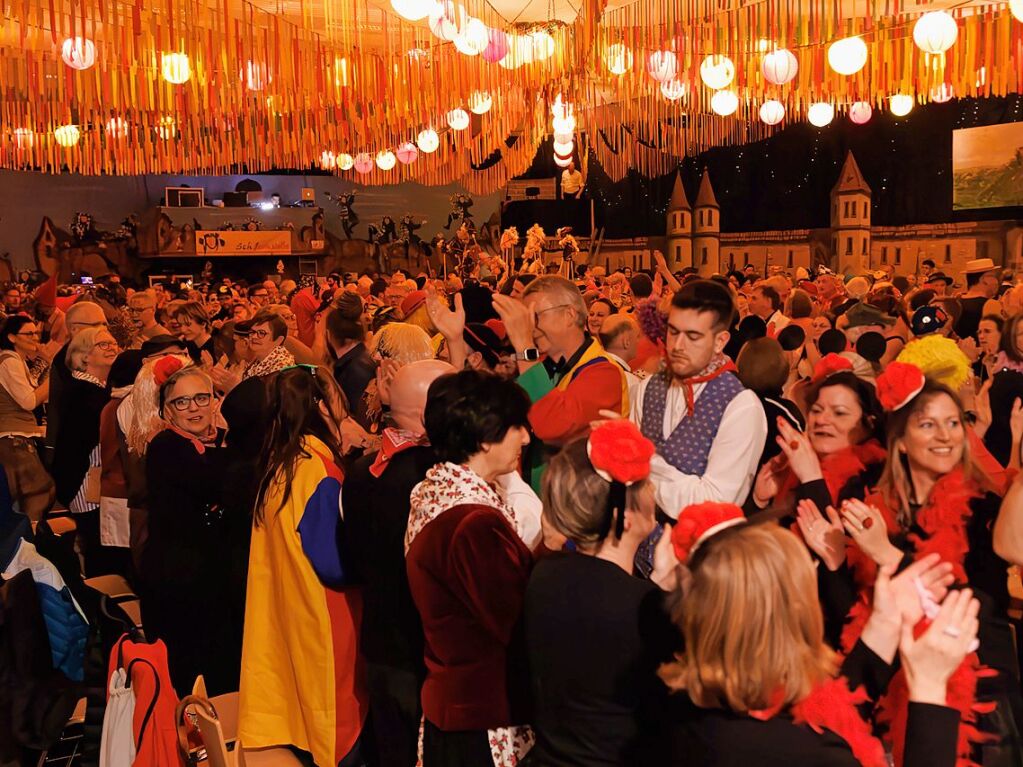 Beste Laune aus ausgelassene Stimmung herrschte beim Zunftabend in Staufen.