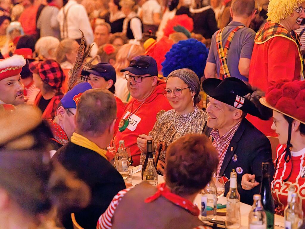 Beste Laune aus ausgelassene Stimmung herrschte beim Zunftabend in Staufen.