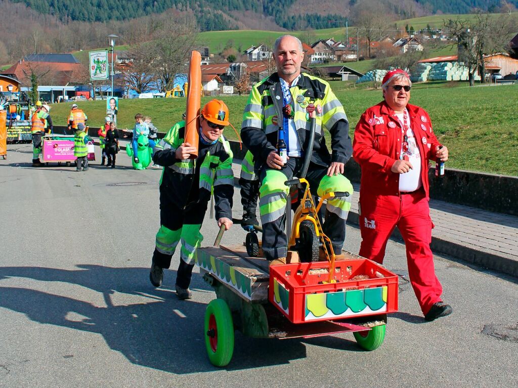 Der Umzug durch den Ort ist ein Hhepunkt der Fasnacht in Oberried.