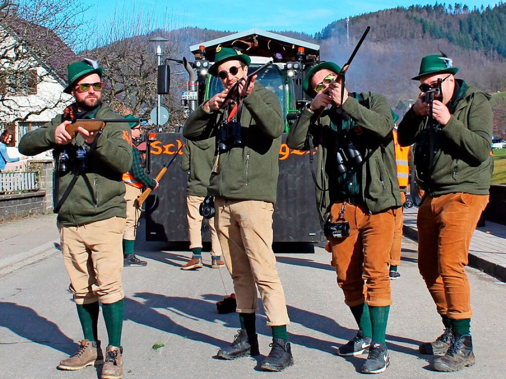 Der Umzug durch den Ort ist ein Hhepunkt der Fasnacht in Oberried.