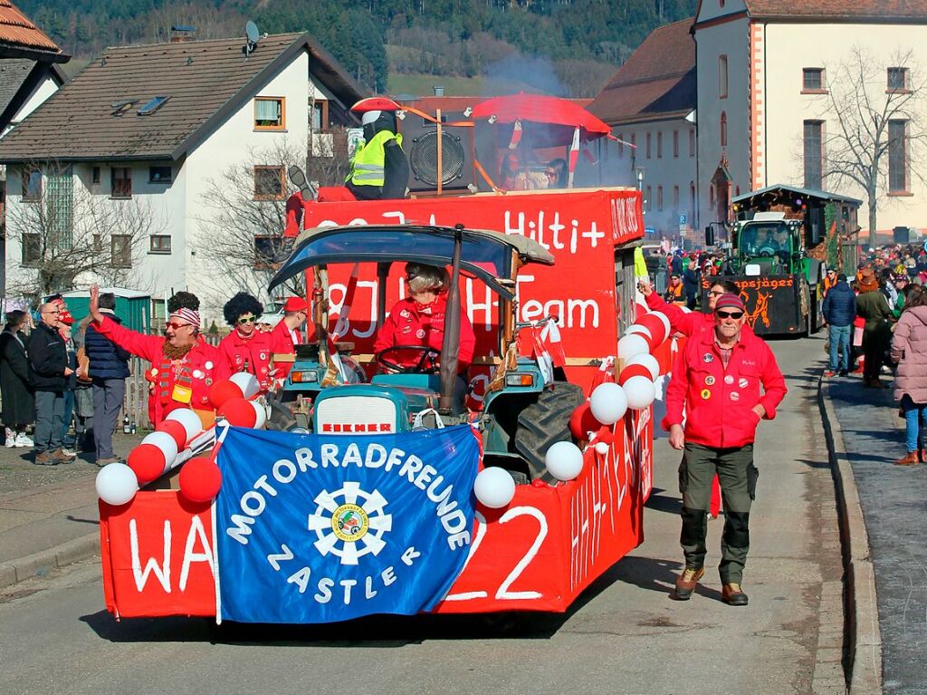 Der Umzug durch den Ort ist ein Hhepunkt der Fasnacht in Oberried.