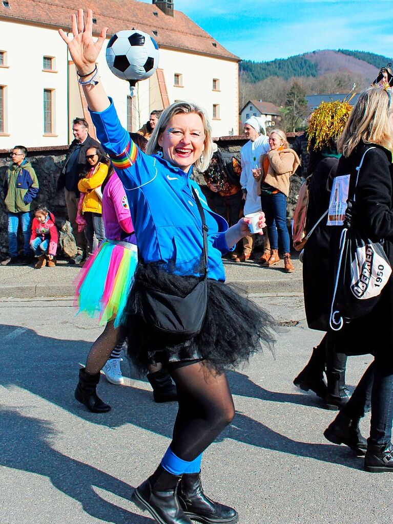 Der Umzug durch den Ort ist ein Hhepunkt der Fasnacht in Oberried.