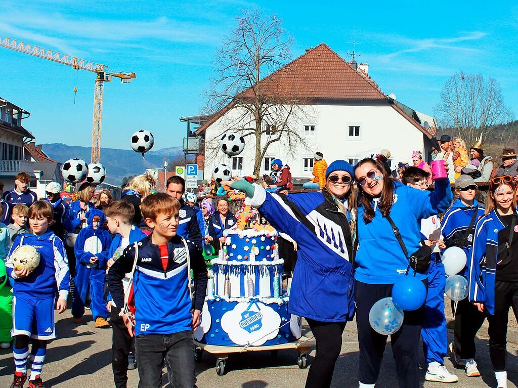 Der Umzug durch den Ort ist ein Hhepunkt der Fasnacht in Oberried.