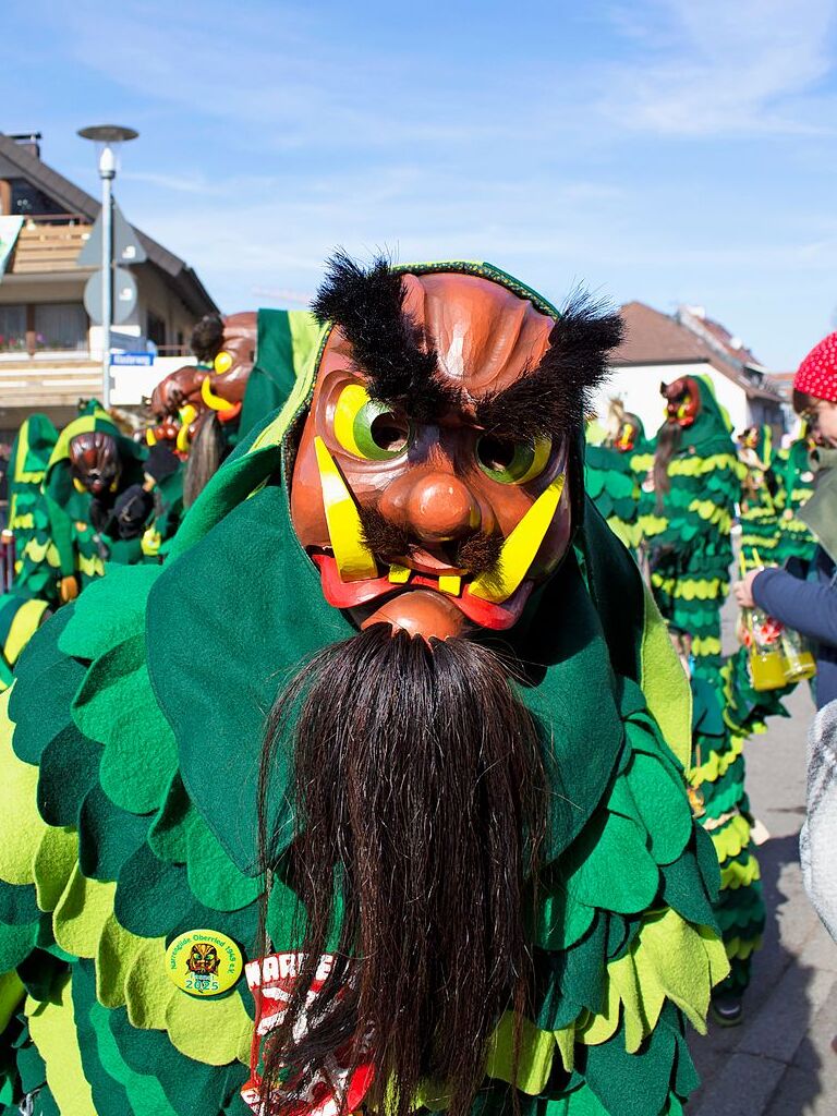 Der Umzug durch den Ort ist ein Hhepunkt der Fasnacht in Oberried.