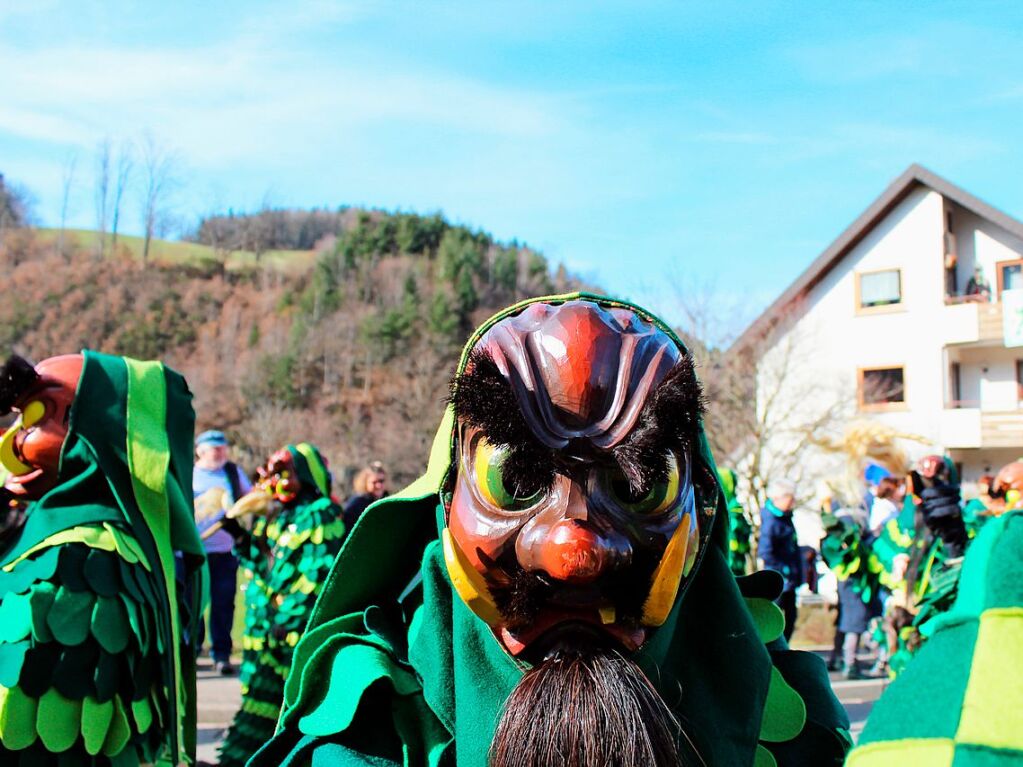 Der Umzug durch den Ort ist ein Hhepunkt der Fasnacht in Oberried.