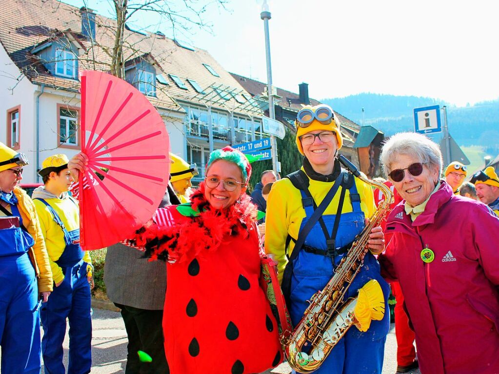 Der Umzug durch den Ort ist ein Hhepunkt der Fasnacht in Oberried.