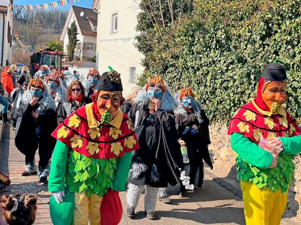 Das ganze Dorf ist auf den Beinen, wenn der Fasnachtsumzug durch Istein zieht.