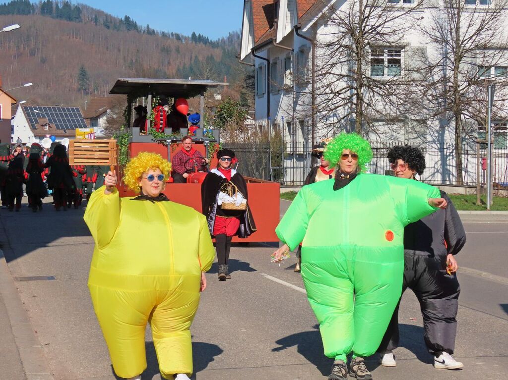 Bei besten Wetter kamen die Gste zum Wehrer Umzug zu Hauf.