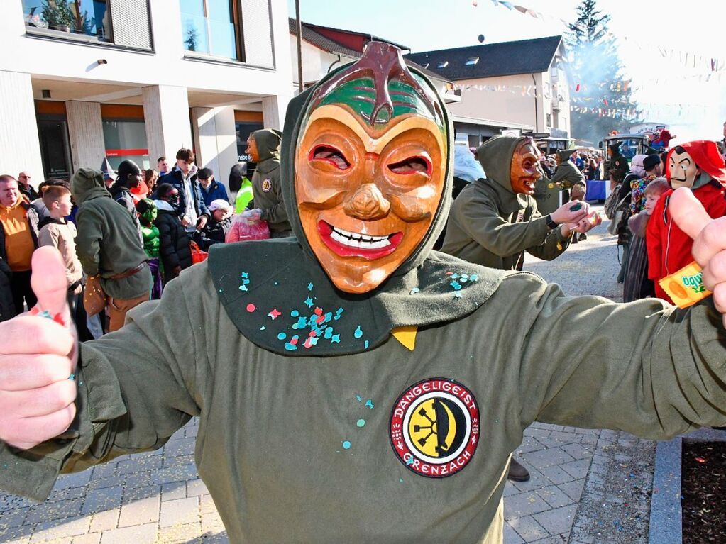 In Grenzach und Wyhlen wurde bei den Umzgen krftig gefeiert.