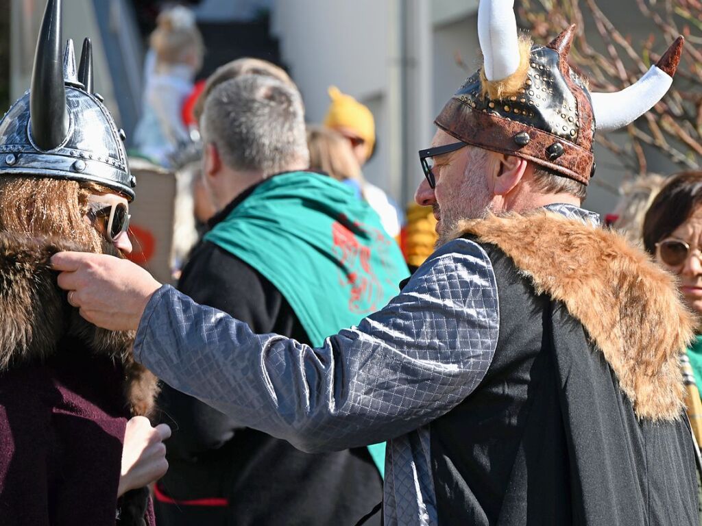 Klein, aber fein ist der Ebringer Fasnachtsumzug, der nur Ebringer Teilnehmern vorbehalten ist.