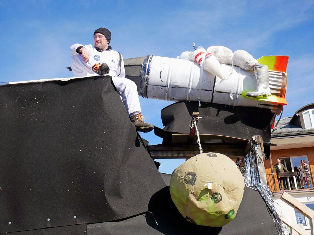 Hoch hinaus mit Rakete wollten die Feldberger Wagenbauer.