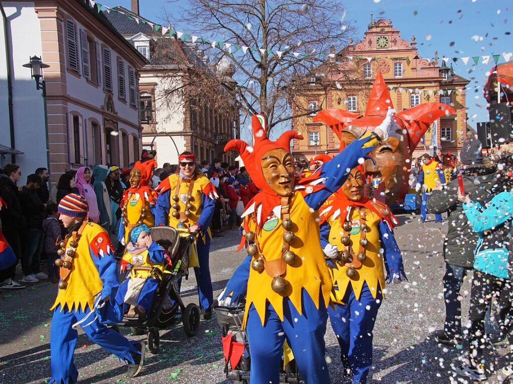 Die Herbolzheimer Jockele geizten nicht mit Konfetti